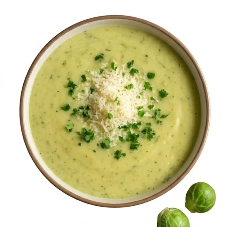 Cremige Rosenkohlsuppe mit Parmesan: Einfach unwiderstehlich in 30 Min.