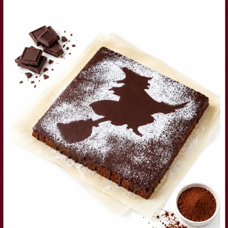 Halloween-Hexe: Einfacher Schoko-Bananenkuchen für 16 köstliche Stücke