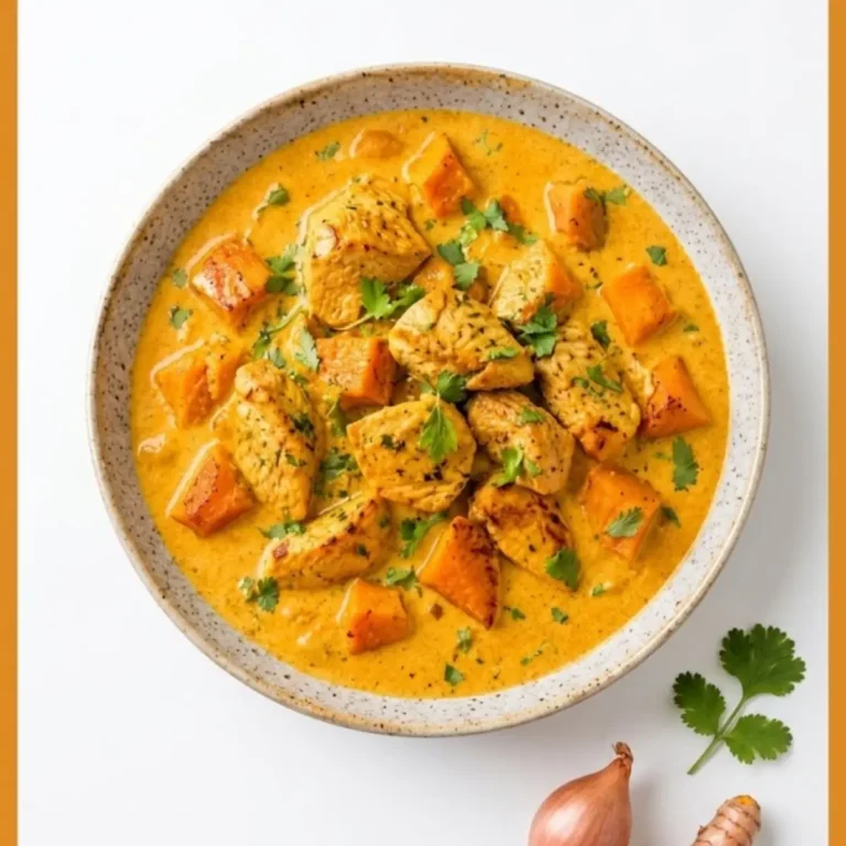 Kürbis-Hähnchen-Curry mit Kokosmilch